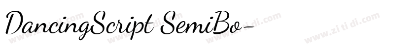 DancingScript SemiBo字体转换